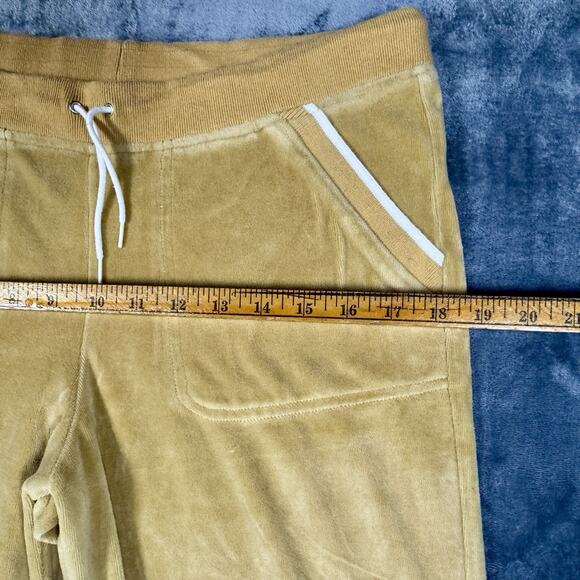 Y2K Tilt Velour Drawstring Flare Pants, Mustard Size M Woman's - Picture 1 of 4